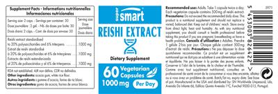 Reishi Extract 1000 mg label