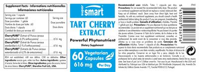 Tart Cherry Extract 616 mg label