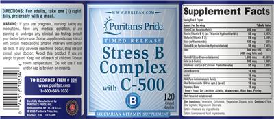 Stress B Complex with C-500 label