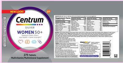 Centrum Silver Women 50+ label