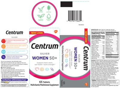 Centrum Silver Women 50+ label