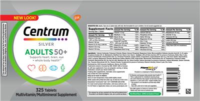 Centrum Silver Adults 50+ label
