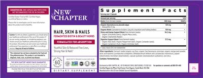 Hair, Skin & Nails label