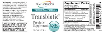 Transbiotic label