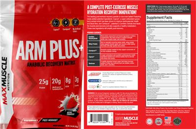 ARM Plus+ Intense Strawberry label