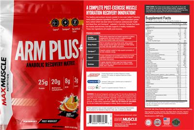 ARM Plus+ Orange Citrus Blast label