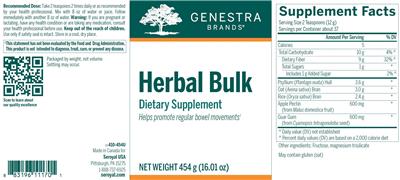 Herbal Bulk label