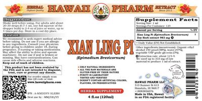 Xian Ling Pi label