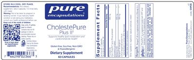 CholestePure Plus ll label