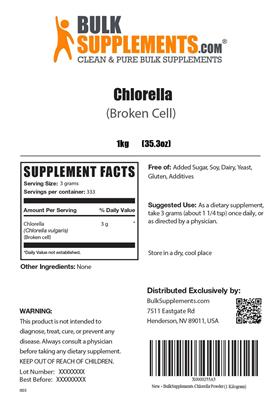 Chlorella (Broken Cell) label