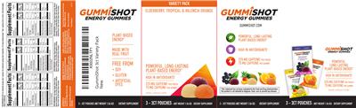 GummiShot Energy Gummies Tropical label