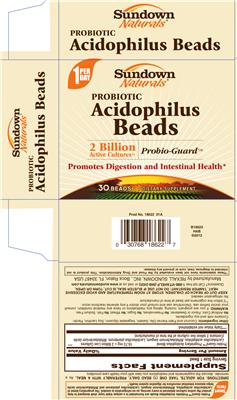 Probiotic Acidophilus Beads label