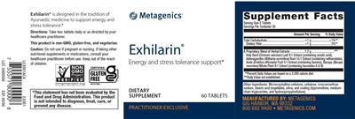 Exhilarin label