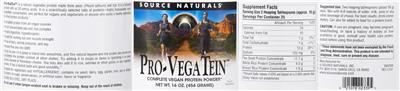 Pro-VegaTein label