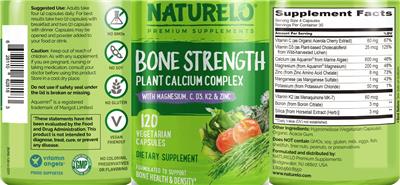 Bone Strength label