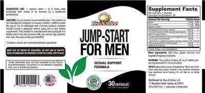 Jump-Start for Men label