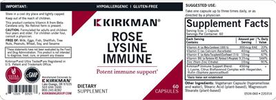 Rose Lysine Immune label