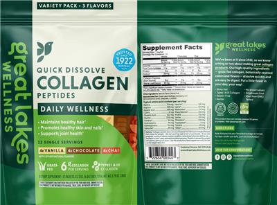 Quick Dissolve Collagen Peptides Variety Pack Chocolate label