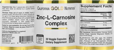 Zinc-L-Carnosine Complex label