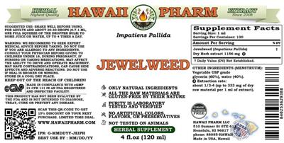 Jewelweed Alcohol Free label