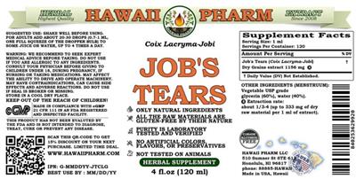 Job's Tears Alcohol Free label