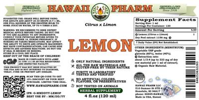 Lemon Alcohol Free label