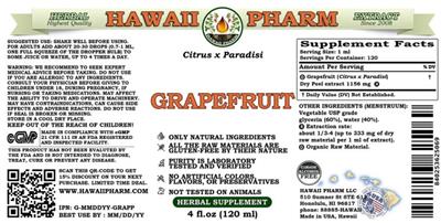Grapefruit Alcohol Free label