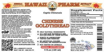 Chinese Goldthread label