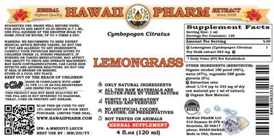 Lemongrass label