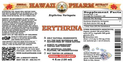 Erythrina label