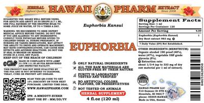 Euphorbia kansui label