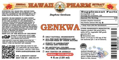 Genkwa label