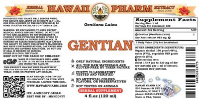 Gentian label