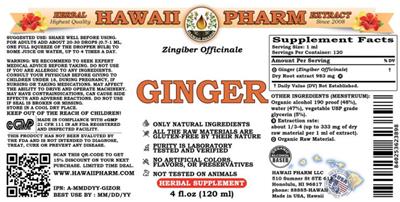 Ginger label
