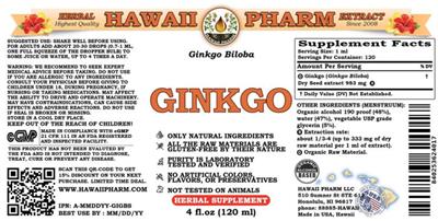 Ginkgo label