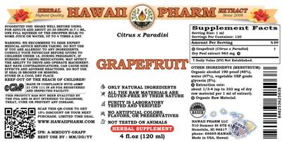 Grapefruit label