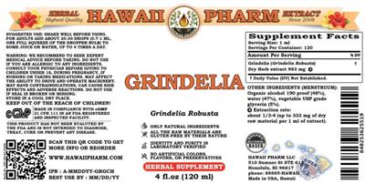 Grindelia label