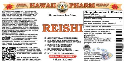 Reishi label