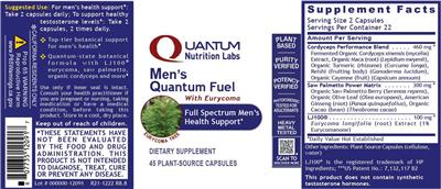 Men's Quantum Fuel label