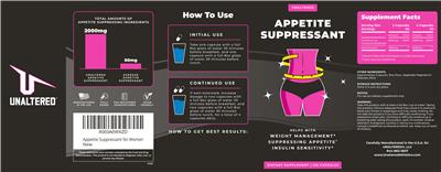 Appetite Suppressant label