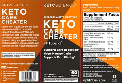 Keto Carb Cheater label