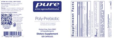 Poly-Prebiotic label