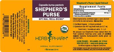 Shepherd's Purse label