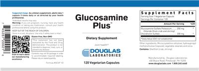 Glucosamine Plus label