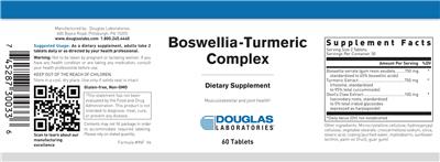 Boswellia-Turmeric Complex label