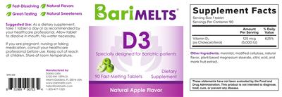D3 Natural Apple Flavor label
