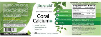 Coral Calcium+ label