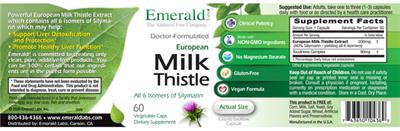 European Milk Thistle label