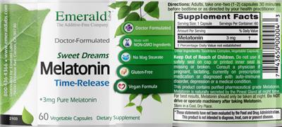 Melatonin 3 mg Time-Release label