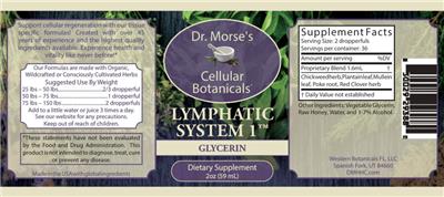 Lymphatic System 1 Glycerin label